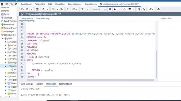 How To Create A Stored Function In PostgreSQL Overloading || Stored Function Overloading || PL/pgSQ