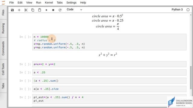 สอน NumPy: การประมาณค่า pi ด้วยวิธี Monte Carlo смотреть онлайн