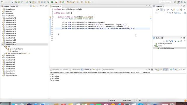 Video 22 : char in Java смотреть онлайн