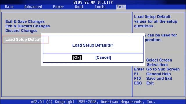 сброс биоса до заводских смотреть онлайн