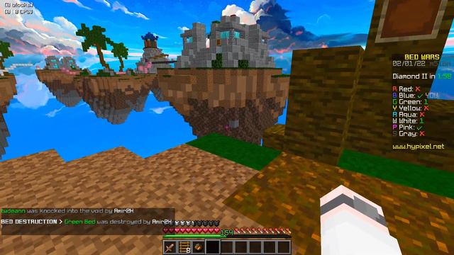 Смогу ли я ПОБЕДИТЬ не используя БЛОКОВ? Hypixel BEDWARS! смотреть онлайн