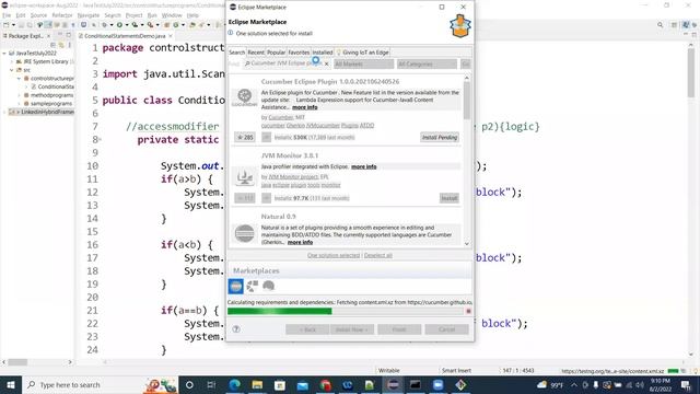 BDD Cucumber Install Cucumber Plugin In Eclipse PART2 AUG20220803 смотреть онлайн