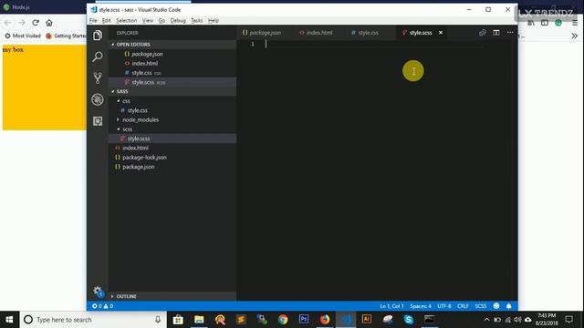 Sass NPM I How to Install Sass with NPM. [#3] (In Hindi) смотреть онлайн