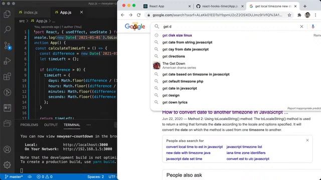 New Year Countdown In ReactJS смотреть онлайн
