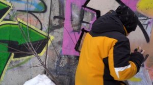 Graffiti letters. РИСУЕМ ГРАФФИТИ с НАСТЕЙ и учеником граффити школы! NBQ. EASY, MTN!