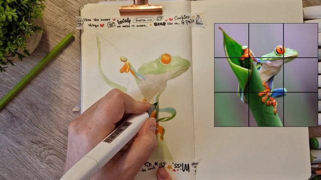 Как нарисовать лягушку. Урок для начинающих. смотреть онлайн