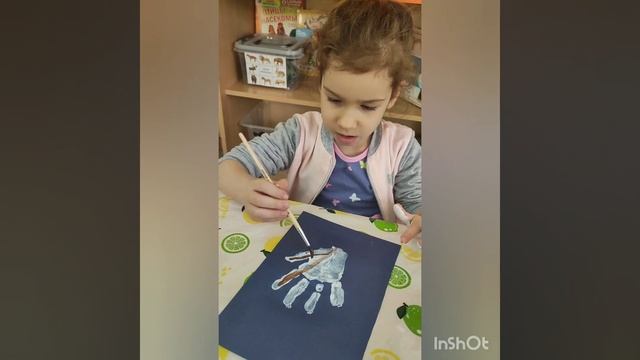 Группа "Пчёлка" зимние пейзажи с помощью нетрадиционной техники рисования "Весёлые ладошки" смотреть онлайн
