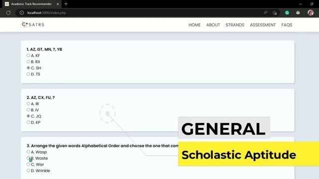 SHS Academic Track Recommender System DEMO смотреть онлайн