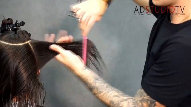 Женская стрижка Каскад Инструмент Тондео Арсен Декусар смотреть онлайн