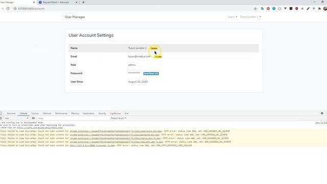 Users Management System #37 Update Name Request & Password Reset Link - Laravel, VueJS смотреть онлайн