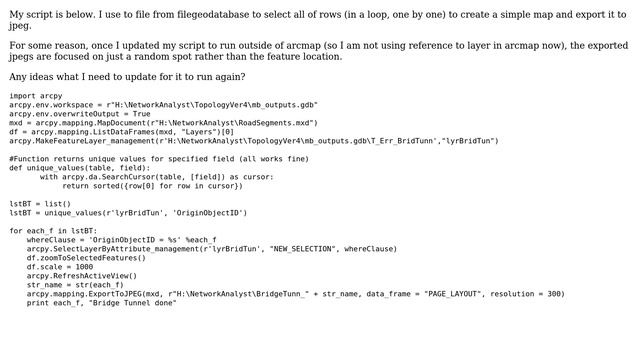 GIS: SelectByAttribute is not working (ArcGIS, Arcpy. Python script) - смотреть онлайн