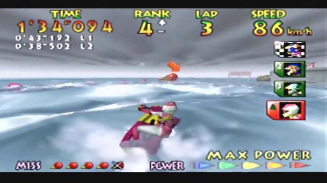 Wave Race 64 100% Nintendo 64 Walkthrough Part 2 (Hard Championship) смотреть онлайн