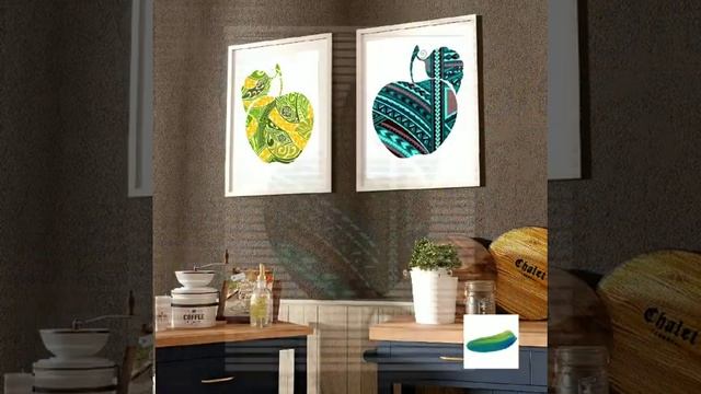 Пара постеров «Яблоко желтое» и «Яблоко синее» из коллекции «Половинки». смотреть онлайн