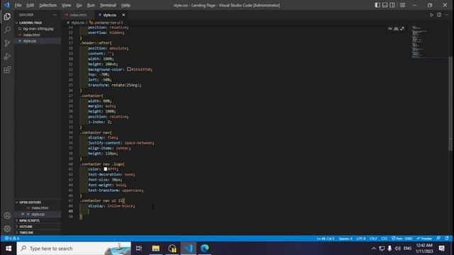 Creative Landing Page Website Design Using HTML & CSS | Landing Page смотреть онлайн
