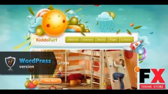 Preview KiddoTurf - Kids WordPress Theme смотреть онлайн