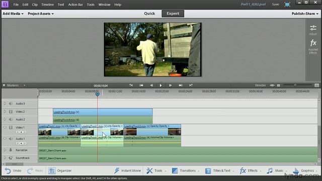 Premiere Elements Tutorial - Adding clips, slice, trim, and ripple edits смотреть онлайн
