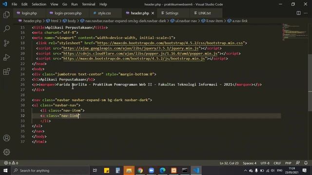 Tutorial Membuat Tampilan Form Login dan Form Menu Pada PHP - Sesi 4 смотреть онлайн