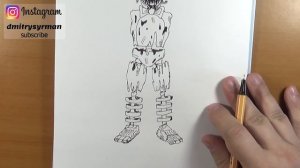 How to draw Scrap Toy Bonnie, FNAF, Как нарисовать Скрап Той Бонни, ФНАФ