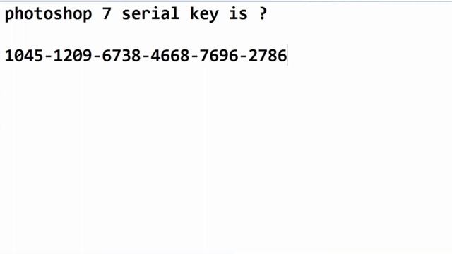 Photoshop 7.0 serial key Photoshop 7 serial number #photoshopserialkey смотреть онлайн