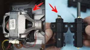 Замена щёток стиральной машины | Стиральная машина не отжимает, не крутится двигатель, нет оборотов