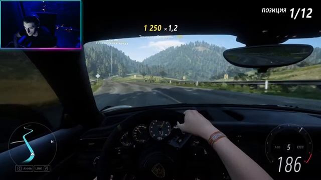 18+|Forza Horizon 5.Porsche 911 gt3 тест на самой длинной трассе Голиаф!!! смотреть онлайн
