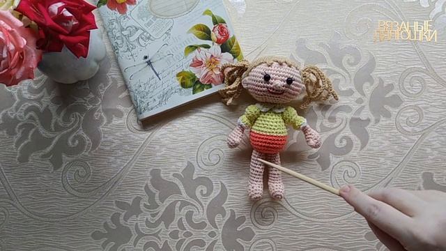 Анонс на вязаную лялюшку/Милая маленькая вязаная куколка смотреть онлайн