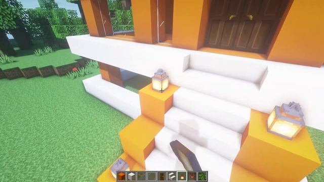 Minecraft: How to Build an Orange Modern House #20 - Minecraft House Tutorial смотреть онлайн