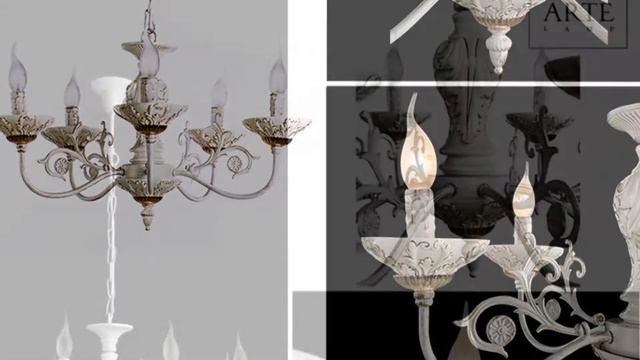 Светильники Arte lamp серии A5326 Faina, цвет WG белый с золотой патиной смотреть онлайн