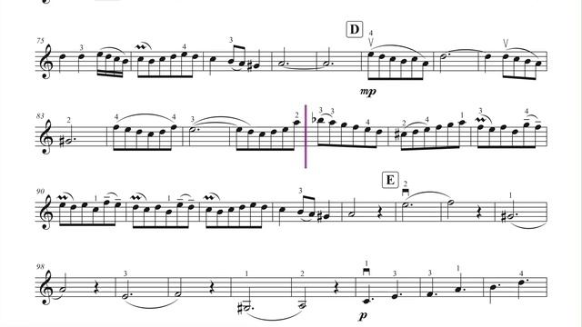 Schnittke Suite in the Old Style 3. Minuet | Piano Accompaniment | Violin Sheet Music смотреть онлайн