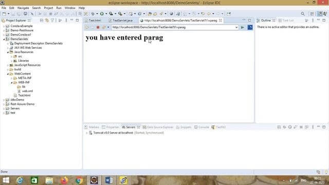 Java Servlets - Lecture 2 Writing First Servlets Example on Tomcat смотреть онлайн