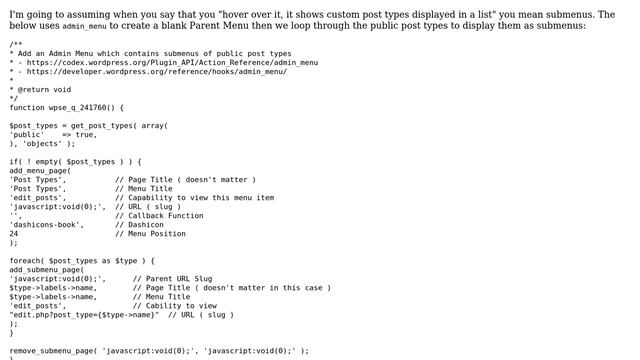Wordpress: A Collection of Custom Post Types Displayed In a Submenu смотреть онлайн