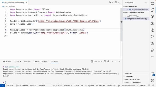 Using Langchain with Ollama and Python смотреть онлайн