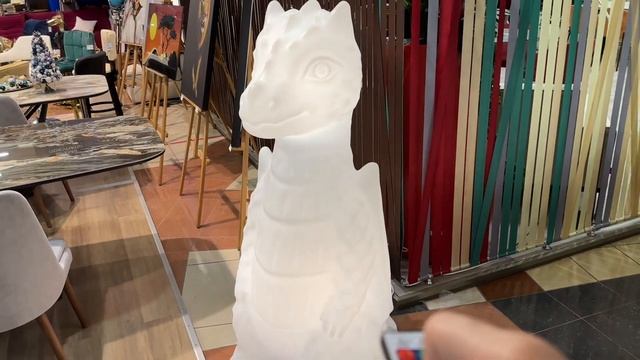 Светящийся Дракон Светильник Phobos белого цвета RGB.