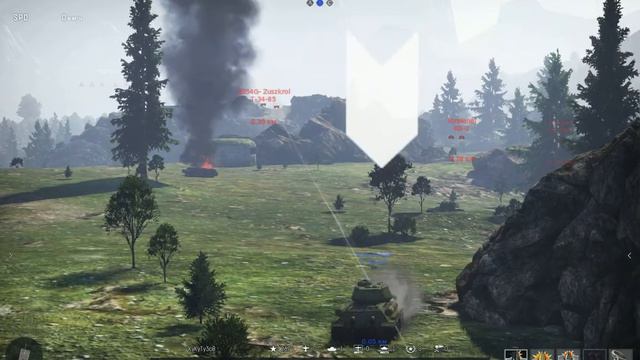 War Thunder красивый вынос пары танков смотреть онлайн