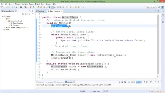 Java - Method-local Inner Class смотреть онлайн