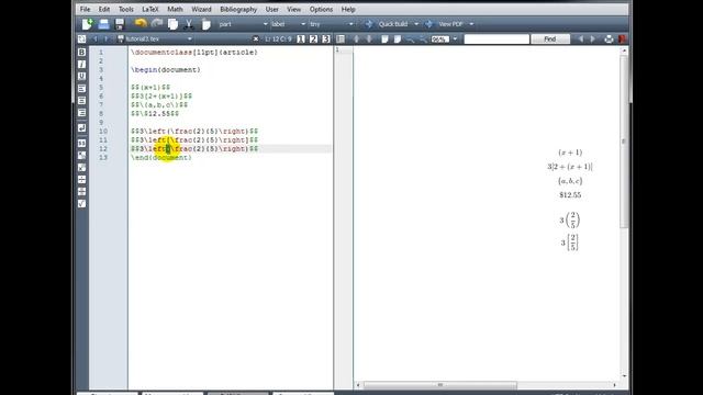 LaTeX Tutorial 3 - Brackets, Tables & Arrays - Part 1/2 смотреть онлайн