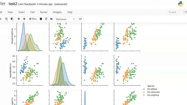 From the given ‘Iris’ dataset, predict the optimum number of clusters and represent it visually. смотреть онлайн