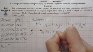 2 задача. 3. Электродинамика. Электричество. Электростатика. Физика. ЕГЭ 1000 задач. Демидова. ГДЗ.