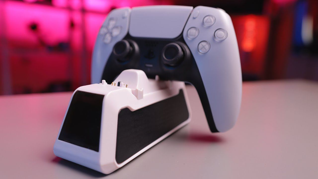 Зарядная док-станция для геймпада Sony PS5 DualSense. смотреть онлайн