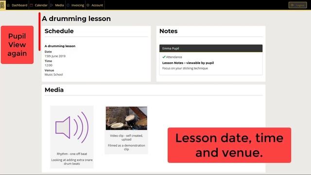 Music Tutor's Hero tutorial - What your pupils will see in their Pupil Profile. смотреть онлайн