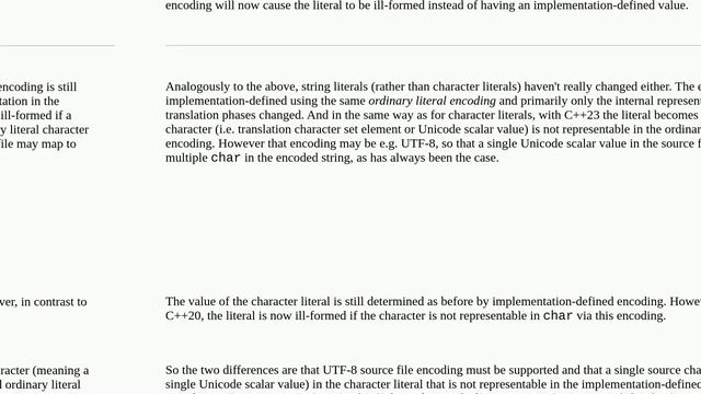 C++23: char now supports Unicode? смотреть онлайн