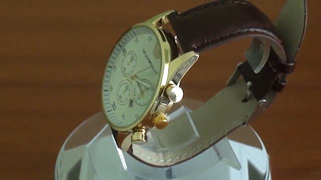 Мужские часы Emporio Armani ЗОЛОТО , БЕЛЫЙ смотреть онлайн