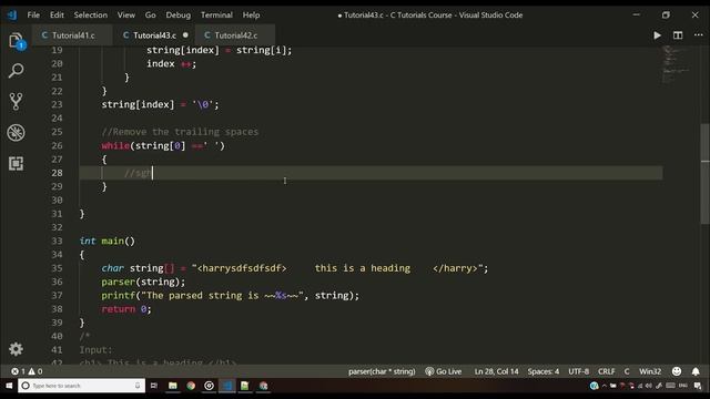 C Tutorial HTML Parser Exercise 6: Solution and Shoutouts: C Tutorial In Hindi #43 смотреть онлайн