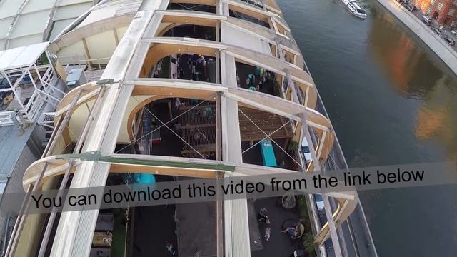 Bar with open veranda on the waterside смотреть онлайн