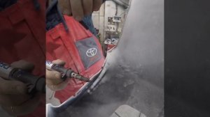Ремонт бампера газовым паяльником DREMEL