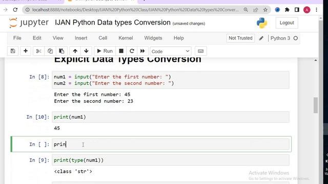 Python Data Type Conversion смотреть онлайн
