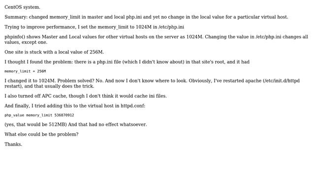 DevOps & SysAdmins: PHP memory_limit local value does not match php.ini value (2 Solutions!!) смотреть онлайн