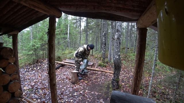 Поход в Таёжную Избу.ОХОТА. Крыша перекрыта!
