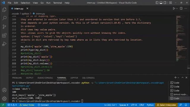 Dictionary in python by Kranthi Reddy Lecture 06 | Inditechfied| смотреть онлайн