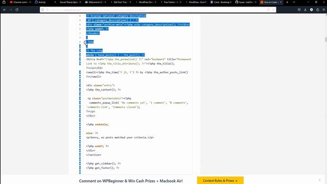 Part 9 Creating a Categories Archive смотреть онлайн